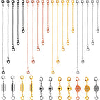 Honoson 31 Pcs Necklaces Bracelets Extender Set Includes 4 Colors Chain Extender 3 Style Magnetic Clasps Jewelry Locking Clasps Closures Lobster Clasp Connector for DIY Crafts Making Supplies