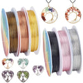 Beebeecraft 6 Roll Jewelry Beading Wire 6 Colors Dead Soft Copper Wire for Jewelry & Electrical Crafts (3M)