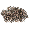 uxcell 200Pcs Round Crimp Beads, 4mm Metal Spacer Loose Beads Metal Clamp Ends Tiny Stoppers Bead for Bracelet Jewelry Making Craft DIY, Red Bronze - color: Red Bronze, size: 4mm