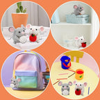 Kogyxe Beginners Crochet Kit, Amigurumi Crocheting Animals Kits w Step-by-Step Video Tutorials, Crochet Starter Kit Knitting Starter Pack for Adults Beginners, 2 Hamster Family (40%+ Yarn Content) - size: Hamster Family