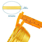 Fashewelry 32.8Ft 5mm Aluminum Flat Wire Gold Bendable Metal Craft Wire Strip for Bezel Sculpting Armature Jewelry Making Gem Metal Wrap - color: Flat-Gold, size: 5mm