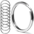 CREST Surgical and Marine Grade Stainless Steel Split Ring for Keychains SS316L Key Rings for Car Keys - color: 10-pack 316ss