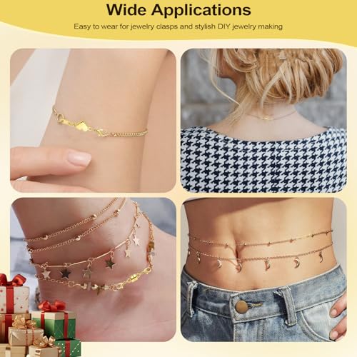 Magnetic Necklace Clasps and Closures with Lobster Clasp, Gold & Silver Jewelry Clasps Helper for Necklace Extender, Magnetic Clasps for Necklaces, Bracelets and Jewelry - color: 12Pcs | Single Clasp