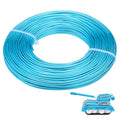 12 Gauge Aluminum Wire 100FT, 2mm Bendable Metal Anodized Aluminum Wire for Sculpting Jewelry Making Crafts Wreath Beading Floral(Lake Blue) - color: Lake Blue