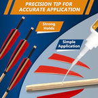 Fletching Glue 100g, Heavy Duty Arrow Glue Kit for Carbon, Aluminum, Wood Shafts, Instant & Clear Arrow Insert Adhesive Bonder for Fletching Vanes, Feathers and Inserts - size: 100g, style: Fletching Glue