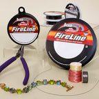 The Beadsmith Fireline by Berkley – Micro-Fused Braided Thread – 8lb. Test, .007”/.17mm Diameter, 125 Yard Spool, Smoke Grey – Super Strong Stringing Material for Jewelry Making and Bead Weaving - color: Smoke Grey, size: 8lb, 125 yard