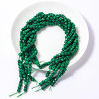 Natural Faceted Malachite Cube Stone Beads 5-5.5mm 60pcs/str Loose Square Semi Gemstone Stone Beads for Making Bracelets Necklace Earrings - color: Malachite