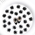 50pcs 3D Black Spider Nail Charms & Gems - Halloween DIY Nail Art Supplies - color: Spider-1