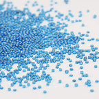 Bala&Fillic 12/0 Glass Seed Beads Clear Dark Turquoise Blue Color Silver Lined Seed Beads About 10000pcs/110g in Box (Dark Turquoise Blue) - color: Dark Turquoise Blue, size: 2mm