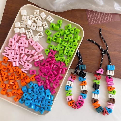 26PCS Large 6mm Hole Letter Beads, 20mm Acrylic Beads A to Z,for DIY Jewelry Making Kit Friendship Bracelet Key Chain and Bag Charms (26 A to Z Orange) - color: 26 A to Z Orange