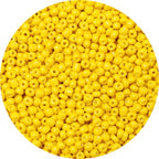 2000pcs Yellow Glass Round Beads, 4mm, Loose Beads for Jewelry Making, Bead Weaving, DIY Craft Projects - color: Yellow