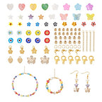 Fashewelry 402pcs Mixed Freshwater Shell Beads Bracelet Making Kit Mixed Color Heart Star Flower Butterfly Shape Natural Sea Shell Loose Beads for DIY Summer Beach Jewelry Necklace Earring Keychain - color: 1-Mixed