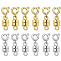 Magnetic Necklace Clasps and Closures,Converters Jewelry Clasps for Bracelet Necklaces Chain,Gold and Silver Plated Jewelry Making Necklace Clasps - color: 12Pcs | 6Gold & 6Silver
