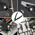 Ainiv Wire Cutters, 1PCS Spring-loaded Side Cutters Flush Cutters, Diagonal Cutters Precision Side Cutters, Diagonal Cutting Pliers in CRV Steel, Heavy Duty Cutting Pliers for Electrical, Homes - color: Black Wire Cutter-1pc, size: 1pc