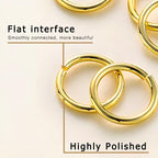 300PCs 18k Gold Plated Jump Rings for Jewelry Making, 4mm 5mm 6mm 7mm Earring Bracelet Necklace Finding & Supplies (18K Gold Plated) - color: 18K Gold