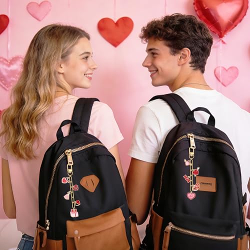 AUGSUN 189Pcs Valentines Keychain Making Kit, Valentines Day Charm Jewelry Chain Making Crafts, 60 Charms 12 Keychain Clips Hooks 15 Extender Chains 100 Jump Ring and Jewelry Plier - style: Valentines