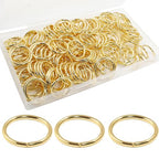 Litoexpe 20mm Open Jump Rings 150 Pcs with a Box, 2mm Thickness Rings Connectors for Necklace Bracelet Jewelry Making (Gold) - color: Gold