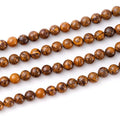 6mm 60pcs DIY Natural Golden Pietersite Stone Beads Round Healing Crystal Gemstone Loose Beads for Jewelry Making Handmade Bracelet Necklace - color: Golden Pietersite, size: 6mm