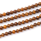 6mm 60pcs DIY Natural Golden Pietersite Stone Beads Round Healing Crystal Gemstone Loose Beads for Jewelry Making Handmade Bracelet Necklace - color: Golden Pietersite, size: 6mm