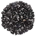 500 pcs Natural Chip Stone Beads, Black Obsidian Onyx 5-8 mm Irregular Gemstones Healing Crystal Loose Rocks Bead Hole Drilled for Jewelry Making Bracelet - color: Black Obsidian Onyx