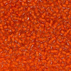 Czech 8/0 Silver Lined Glass Seed Beads 20 Grams 800 Pcs Multi Colors (Neon Orange) - color: Neon Orange