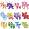 BEUNITONE Bow Diamond Art Earring Kit for Making Earrings - 12Pcs DIY Crystal Bow Shape Sequin Art Craft, Wearable Jewelry Making for Adults Women, Drop Dangle Earring Handmade Gifts for Birthdays - style: Bow