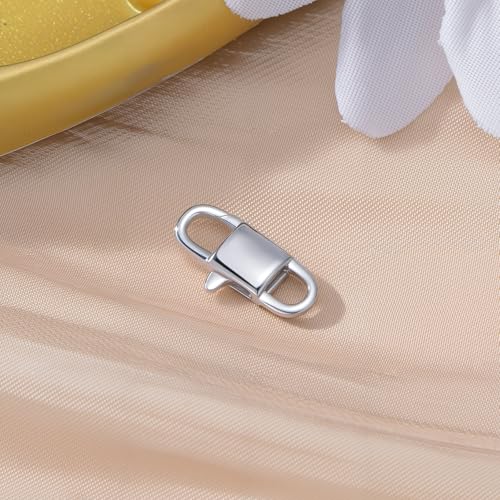 925 Sterling Silver Double Opening Lobster Clasp, Necklace Bracelet Anklet Jewelry Extender Clasp for DIY Jewelry Making (Style 2-2pcs) - style: style 2-2pcs