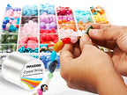 Paxcoo 1.2mm Elastic Stretch String Cord for Jewelry Making Bracelet Beading Thread