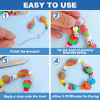 Meuvcol Jewelry Bracelet Glue for Elastic String Knot,2 Pcs Clear Clay Beads Glue for Bead Charms, Punctuation Beads, Jewelry Bracelet Making Supplies Kit for Plastic Bracelet Stretchy Cord (100g) - size: 100g, style: Bracelet Glue