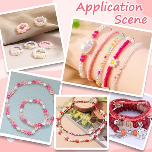 SUNNYCLUE 120G 12/0 Seed Beads 2mm Small Pony Beads Pink Round Glass Seed Bead Bulk Small Glass Bead Mini Glass Loose Spacer Beads for Jewelry Making DIY Earrings Friendship Bracelets Necklace - color: Mixed Color 3