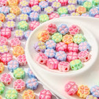 150pcs Clover Beads Ab Color Acrylic Bead Cute Beads for Jewelry Making Handmade DIY Bracelet, Charms Keychain Craft Supplies (Clover) - color: clover