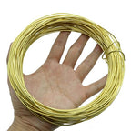 12 Gauage(2 mm),1 Pound 55ft Spool Brass Wire for Jewelry Making, Beading,Yellow Brass, Round, Dead Soft - size: 12 Gauage(2 Mm),1 Pound