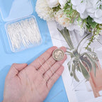 220Pcs Head Pins 925 Sterling Silver Plated Brass Flat Ball Head Eye Pins Jewelry Pins Needles 50.5mm for Earring Bracelet Necklace Jewelry Making Findings Accessory Supplies DIY Craft - size: 50.5x3x0.6mm