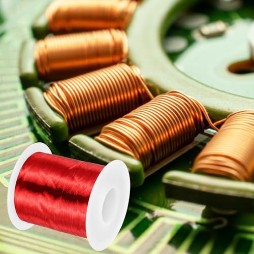 MECCANIXITY 42 AWG Magnet Wire, 42 Gauge Enameled Copper Wire, 1 Lb Magnetic Coil Wire for Transformer, Motor, Electric, 155C(311F) - size: 42 AWG