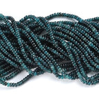 150PCS 2x4mm Natural Dark Blue Jade Rondelle Beads Abacus Disk Stone Beads Round Loose Spacer Gemstone for DIY Bracelet Necklace Jewelry Making - color: Dark blue jade Stone, size: 2x4mm Abacus Disk