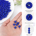 200PCS 10MM Blue Rhinestone Beads with Hole Polymer Clay Round Sparkly Grade A Pave Disco Ball Shiny Charms Loose Spacer Bead Bulk for Jewelry Making Bracelets Earrings Keychains DIY Crafts - color: Blue, size: 10mm 200pcs