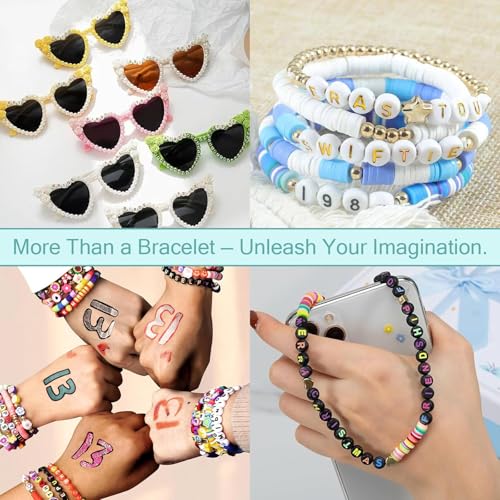 Acrylic Letter Beads Alphabet Colorful Letter White Cube Beads for Friendship Bracelets and Gifts Souvenir Jewelry Making(6 * 6mm Cube, 900pcs) - color: Colorful White(Cube)
