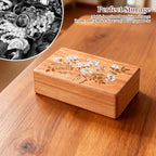 Travel Jewelry Case Small Wood Jewelry Organizer Jewelry Box for Women (Pine Wood Print) - color: Pine Wood Print