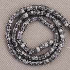 BONNY BOXX 150PCs Natural Black Imperial Jasper Spacer Beads, Loose Semi Precious Flat Round Gemstone Heishi Disc Stone Beads for Beading Jewelry Making 4mm*2mm - color: Black Imperial Jasper, size: 4MM*2MM