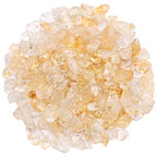 500 pcs Natural Chip Stone Beads, Citrine 5-8 mm Irregular Gemstones Healing Crystal Loose Rocks Bead Hole Drilled for Jewelry Making Bracelet - color: Citrine