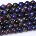 6MM Blue Dream Tiger Eye Round Loose Beads Natural Gem Beads Crystal Energy Stone Beads for Jewelry Making DIY Bracelet Necklace - color: Blue Dream Tiger Eye, size: 6MM