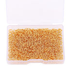BEADIA 18K Gold Plated Jump Rings Non Tarnish 4mm 900pcs for Jewelry Making Findings - color: Gold, size: 0.5x4mm
