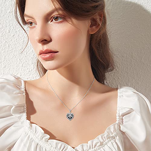 SOULMEET Personalized Silver Locket Necklace That Holds Pictures Photo Keep Someone Near to You, Memorial Custom Lockets Necklaces Letters Engraving for His Her - color: P-Elephant-Black, style: Locket+Custom Photo+Engraved