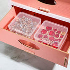 Jetec 6 Pieces Mini Plastic Clear Beads Storage Containers Box for Collecting Small Items, Beads, Jewelry, Business Cards, Game Pieces, Crafts (2.9 x 2.9 x 1 Inch) - size: 2.9 x 2.9 x 1 Inch