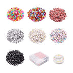 Cheriswelry 1400Pcs 6.5-7.5mm Heart with Letter Acrylic Beads with 1Roll 1mm Elastic Crystal Thread Colorful Heart Alphabet Beads for DIY Valentine Friendship Bracelet Jewelry Making - color: Mixed Color-Heart with Letter