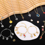 Zefy 18K Gold Silver Chain for Jewelry Making Kit, 39.6ft 12 Rolls Stainless Steel Chains Bulk with 380 Pcs Charms, Jump Rings Lobster Clasps Set for DIY Bracelet Necklace Crafts - size: Large