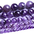 90pcs Adabele Natural Banded Purple Amethyst Crystal Crystal Healing Gemstone 4mm Small Round Beads Gem Stone Spacer for DIY Craft Jewelry Making GY31-4 - color: Amethyst, size: 4mm (90pcs/1 Strand)
