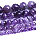 90pcs Adabele Natural Banded Purple Amethyst Crystal Crystal Healing Gemstone 4mm Small Round Beads Gem Stone Spacer for DIY Craft Jewelry Making GY31-4 - color: Amethyst, size: 4mm (90pcs/1 Strand)
