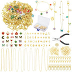 304Pcs Charms Keychain Making Kit for Teens & Adults, Complete Jewelry Making Supplies with Pliers, Key Rings, Charm & Extender Chain, DIY Starter Craft Kit for Girls, Birthday Christmas Gift Ideas