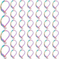 1 Box 40Pcs Leverback Earring Findings Stainless Steel Earring Hooks Bulk French Wire Rainbow Color Lever Back Small Huggie Earring Hooks for Jewelry Making Supplies DIY Craft Women Beginner